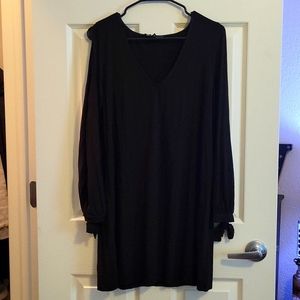 Lulu's Black Long Sleeve Summer dress
